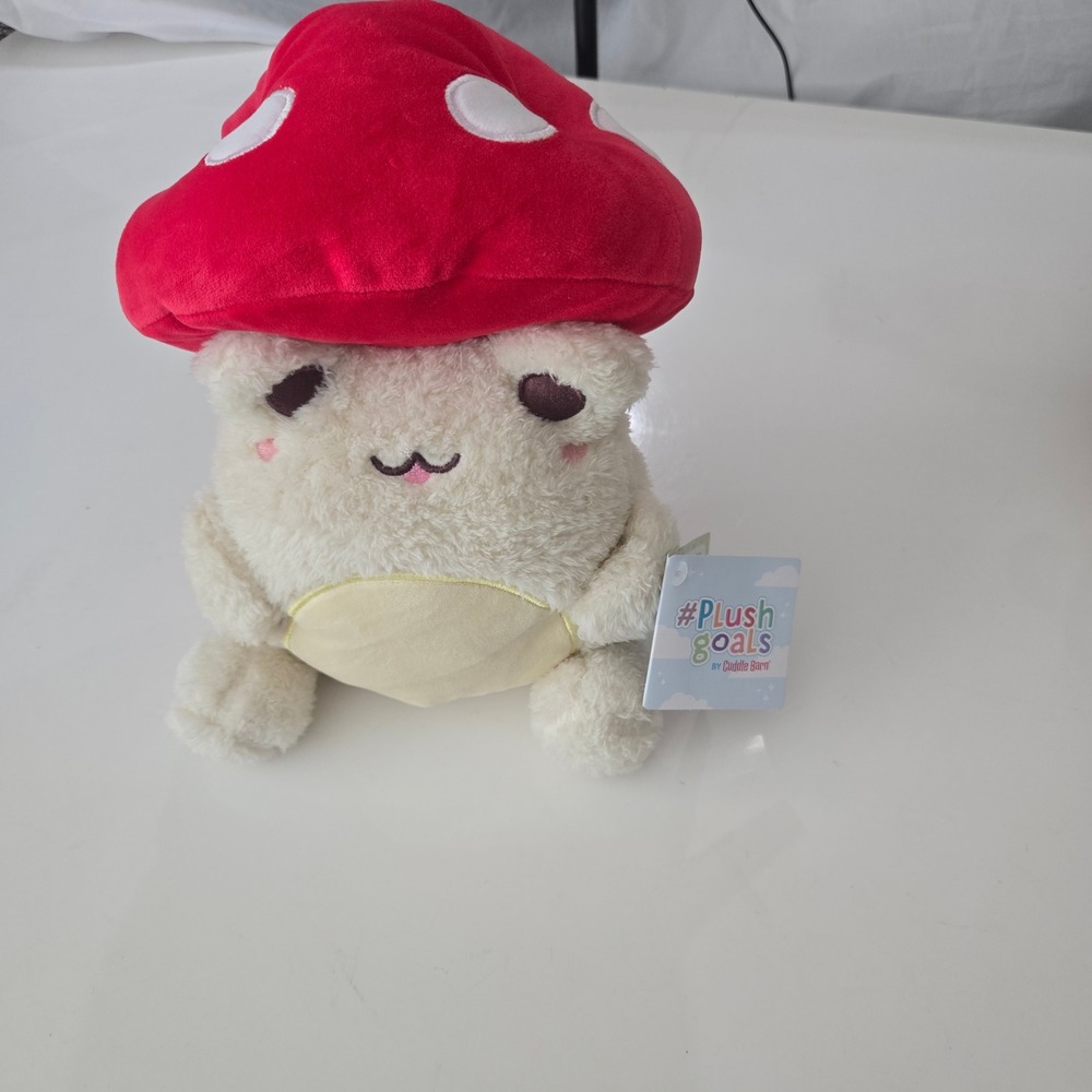Cuddle Barn Plush Goals Toadstool Wawa the Froggie Series 2 Mushroom Hat 9 Inch